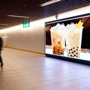 Factory Supply Lamp Fabric 180W-200W Rectangle Decorative Advertising Lightbox Brass Matte Black Paint for Shopping