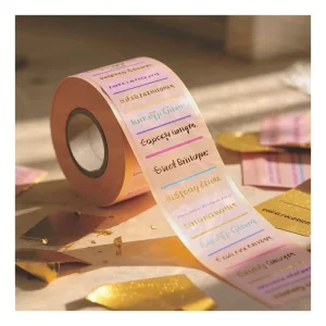 Factory Supplying Self-Adhesive Vinyl Waterproof Stickers for Journaling Vintage Scrapbooking Candle Craft Projects