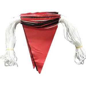 Factory Traffic Safety PVC Caution Bunting Flag Plastic Reflective Road Safety Warning Flags