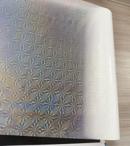 Factory Transparent Glossy Laser Holographic Film Bopp Eva Thermal Lamination Film