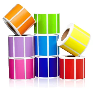 Factory new customizable waterproof synthetic movable adhesive thermosensitive label stickers