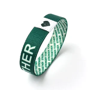 Fashion Polyester Fabric Elastic Wristband and Bracelet for Advertising Event