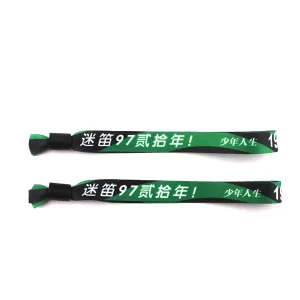 Fashion Polyester Wristband and Bracelet for Advertising Event