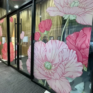 Fashionable Vinyl Static Decal Popular Car Window and Supermarket Glass Stickers for Decorative Purpose