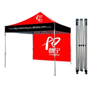 Fast Delivery 10x10FT Advertising Pop up Tent Campaign Aluminum Outdoor Folding Display Red Canopy Tent for Event