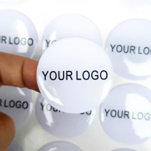 [Fast Printing] Custom Logo No Plate Fees Strong Adhesion Yellowing Resistance High Transparency Crystal Coated Epoxy Stickers