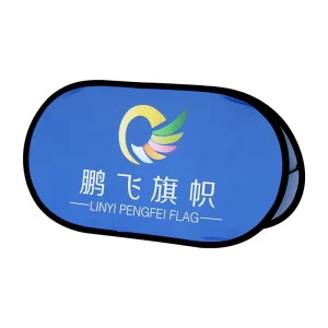 Fast Shipping Custom Pop Up OVAL Portable A Frame Banner Display Stand PENNANT Style Polyester Material Foldable Custom