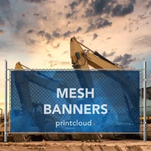 Fence Banner Custom Full Color Printed Waterproof UV Resistant Portable PVC Birdseye Banner Flexible Advertising Mesh Banner