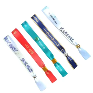 Festival Event Custom Eco Friendly Twill Striped Leopard Daisy Sublimation Printed Webbing Wrist Band Logo 100%