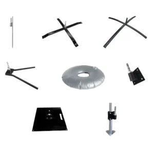 Fiberglass Telescopic Beach Flag Pole and Stand Base for Feather Flag Banner Feather Flag Poles