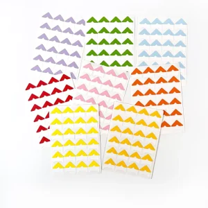 FineGood Self Adhesive Paper Picture Photo Mounting Stickers Sheets Corner Paper Scrapbooking Album Multicolor 14