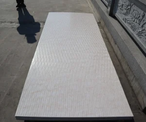 Fire Resistant Waterproof Grooved Insect Proof Easy To Install Eco friendly Embossed PVC Wall Panel For Interior Decoration