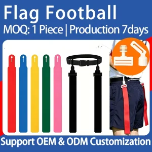 Flag Football Belt Adjustable Belt Quick down Release POP Custom Flag Football Flags With Belt Agility Training