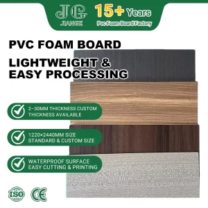 Flame Resistant Waterproof Lightweight 4×8 Foot PVC Foam Board Custom Cut Sheet for Wall Panels OEM ODM Bulk Order