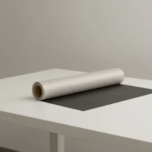 Flame Retardant Black Conductive Fabric Laminated with Hot Melt Adhesive Film for Electronic Components