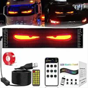 Flexible IP65 Waterproof LED Car Window Display Light Customised Animation Programmable APP Controlled Truck Advertising Logo