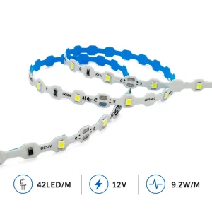 Flexible LED Strip SMD2835 42LED/M 12V Safe Voltage LED Strip Light for Letter Sign Garden Poolside