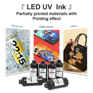 Flexible Soft UV Ink for TPU Film PVC Film and Leather Printing UV LED Curable Ink for Epson XP600 TX800 Dx7 I1600 UV Printer