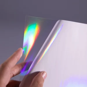 Flexography A4 Sheet Self Adhesive Soft Eco friendly Super Film Laminating Holographic Cold Lamination Translucent Supermarket