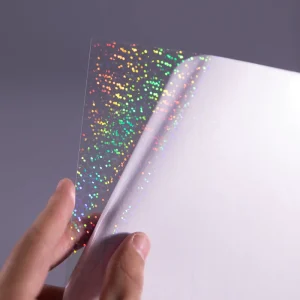 Flexography Cold Laminating Film A4 Size Holographic Point Overly Film for Protect Photos