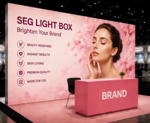Floor Standing LED Fabric Light Box for Event Promotion