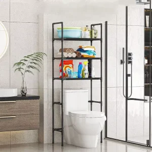 Floor Standing Storage Rack for Bathroom Increases Space Saving Multi Bathroom Storage Racks Without Holes Laundry Rack