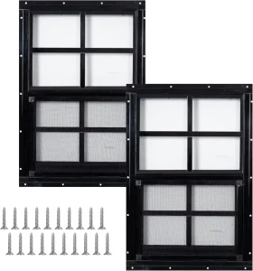 Flush Mount Window Tempered Glass Aluminum Alloy Frame Modern Design Energy Star Qualified Insect Control for Shed