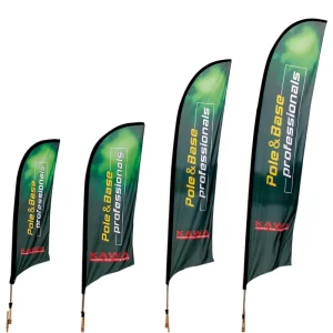 Flying Banner Pole in Three Different Sizes Spoon Flag Pole Feather Banner Pole Teardrop Banner