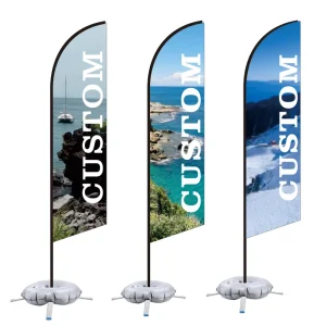 Flying Beach Pennant Flag Banner Promotional Advertising Wind Outdoor Custom Waterproof Polyester