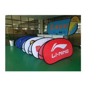 Foldable Flex Banner Big Stand Horizontal Pop up a Frame Banner and Flags
