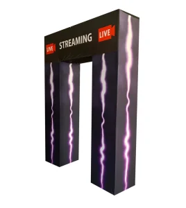 Foldable Portable Eco Friendly Tension Fabric Display Arch Banner Stand with Customized Design Cover