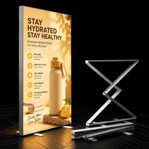 Foldable SEG Light Box Fabric Exhibition Display Booth System for Exhibition Hall Advertising Applications