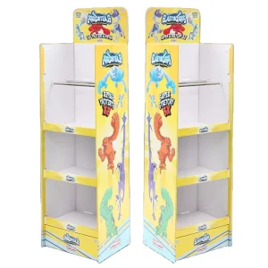Folding Cardboard Rack Shelf Pop Up Display Stand For Retail Store Supermarket Merchandise Promotion