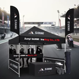 Folding Pop up Marquees Tents for Reception Resort Trade Show Advertising Tent Professional Tent 50mm Oxford PU 3×6
