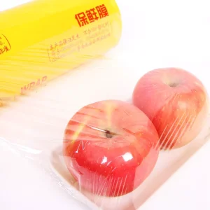 Food Grade 45cm 300m Moisture Proof Soft Custom Printing Stretch Film Casting Prevent Air Oxidation Dust PVC Film