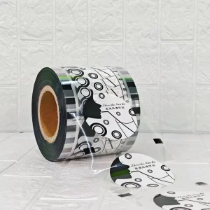 Food Grade Soft Cup Sealing Film Roll Moisture Proof Printed Machine Sealing Film for Cup Packing Glossy Laminating Film