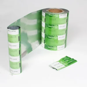 Food Grade Soft Custom Aluminum Foil Laminated Barrier Film Roll Sachet Glossy Leak Proof Packaging for Chocolate Food Industry