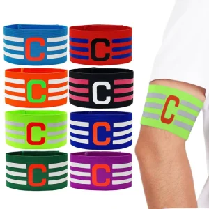 Football Captain Armband Football C Badge Armband Elastic Band Wrapped Arm Logo
