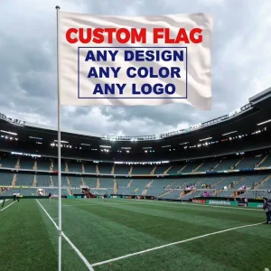 Football Teams All Country Hand Waving Signal Banner Sports Custom Design Digital Printing Polyester Fiberglass Hand Flags