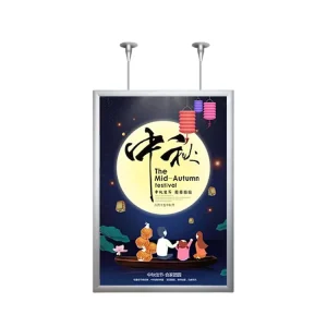For LED Lighted Box Frameless Profile Display 35mm Thickness 12-24V CE for RoHS Certified for Advertising Exhibition Stand