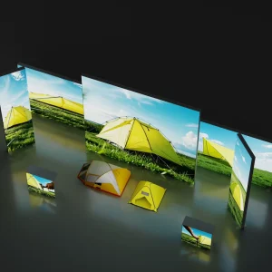 Frameless Advertising Light Boxes Backlit Tension Fabric SEG Light Frames Fabric Light Box Textile Lightbox for Trade Show