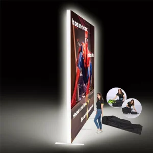 Frameless Advertising Light Boxes Backlit Tension Fabric SEG Light Frames Fabric Light Box for Trade Show