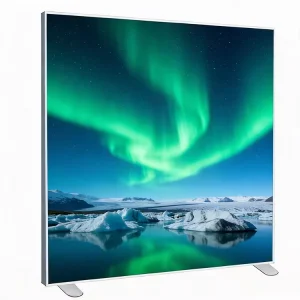 Frameless Fabric Light Box with High Elastic Tension Fabric and Dye Sublimation Printing for Backdrop Wall and Booth