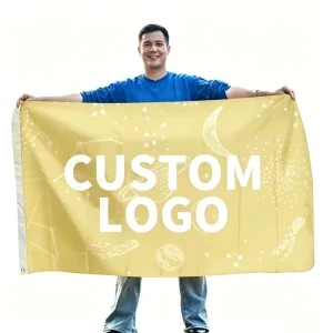 Free Custom Design Eco Friendly Advertising National Flag 90×150 Cm Multicolor Digital Printed Pattern Logo Wall Poster