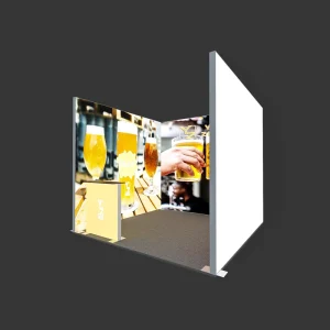 Free Design Factory Direct LED Lighting Diode Foldable Portable Light Box Aluminum Modular Exhibition Display Stand Trade Shows