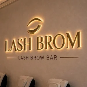Free Design LED Channel Letter Backlit Sign Custom Outdoor Indoor Advertising 3D Brand Business Gold Logo Letter Sign