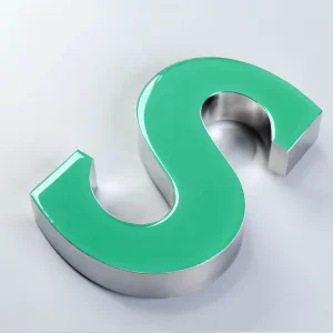 Free Design Outdoor Advertising LED Front Lit 3D Resin Letter Sign for Store Front Electronic Signs for Company Use
