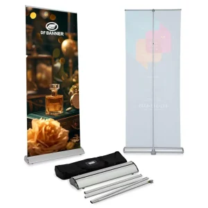 Free Design Retractable Roll up Banner Exhibition Waterproof windproof Roll up Aluminum Alloy Portable Roll up Banner