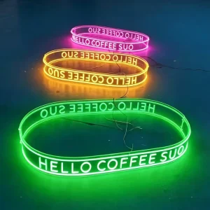 Free Design Silicone LED Neon Light Signs Art Wall Decor LED Strip Neon Sign Shop Personalized Bar Application Plug Power Supply