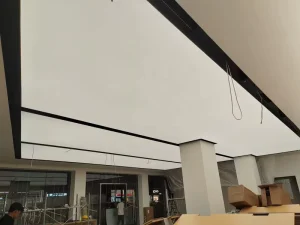 Free Sample Soft Film Stretch Ceiling Light Box IP65 UV LED Backlit System Aluminum Frame Bulk Price Fast Shipping